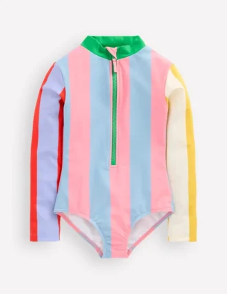 Long-sleeved Swimsuit Hotpotch Stripe