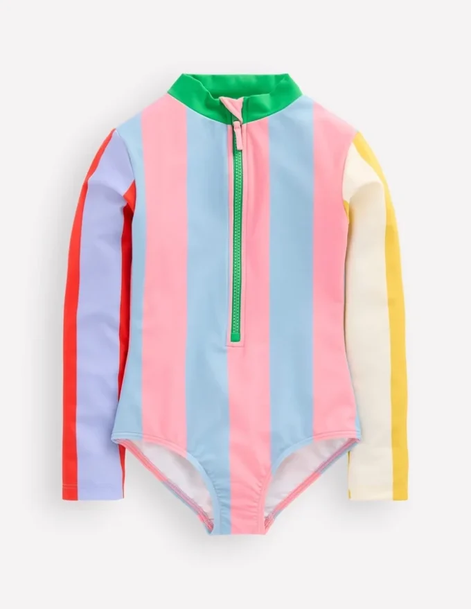Long-sleeved Swimsuit Hotpotch Stripe