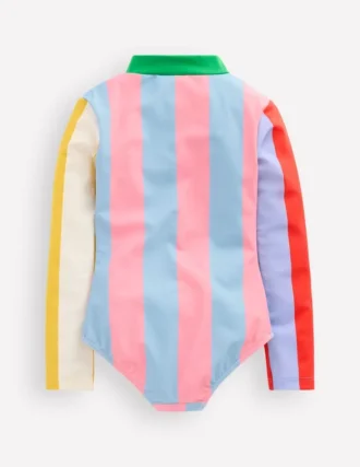 Long-sleeved Swimsuit Hotpotch Stripe