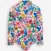 Long-sleeved Swimsuit Multi Rainbow Floral