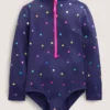 Long-sleeved Swimsuit Rainbow Foil Confetti Spot