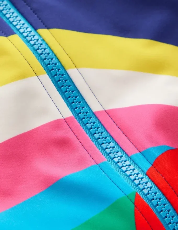Long-sleeved Swimsuit Rainbow Heart