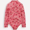 Long-sleeved Swimsuit Salmon Pink Meadow Floral Long-sleeved Swimsuit Salmon Pink Meadow Floral