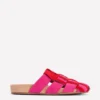 Loretta Multi Strap Clog Pink/Red