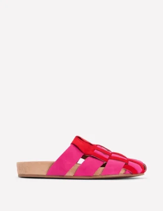 Loretta Multi Strap Clog Pink/Red