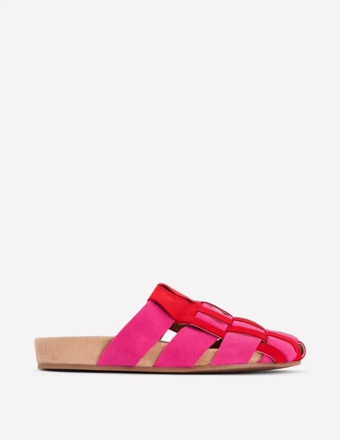 Loretta Multi Strap Clog Pink/Red