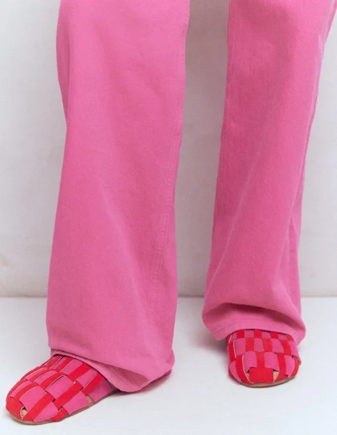Loretta Multi Strap Clog Pink/Red