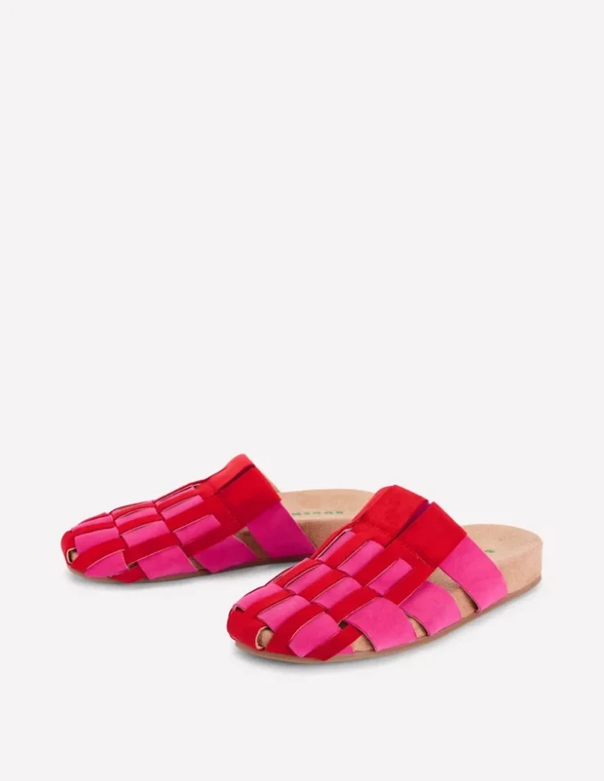 Loretta Multi Strap Clog Pink/Red