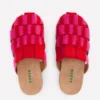 Loretta Multi Strap Clog Pink/Red