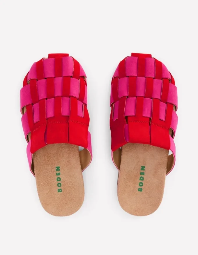 Loretta Multi Strap Clog Pink/Red