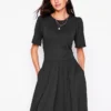 Louisa Short Jersey Dress Black Louisa Short Jersey Dress Black