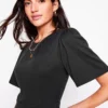Louisa Short Jersey Dress Black Louisa Short Jersey Dress Black