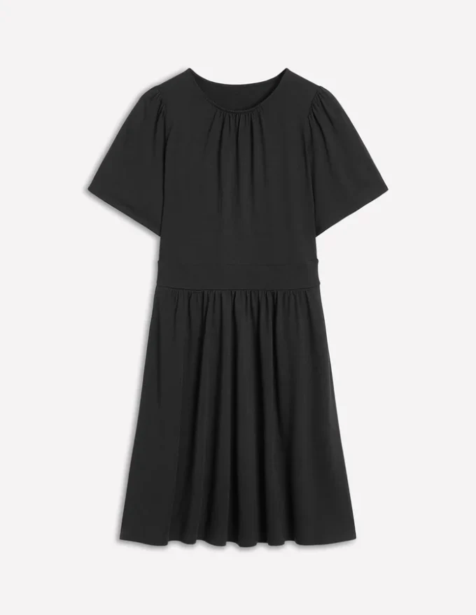Louisa Short Jersey Dress Black Louisa Short Jersey Dress Black