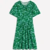 Louisa Short Jersey Dress Highland Green, Leafy Grove Louisa Short Jersey Dress Highland Green, Leafy Grove