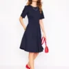 Louisa Short Jersey Dress Navy Louisa Short Jersey Dress Navy
