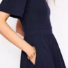 Louisa Short Jersey Dress Navy Louisa Short Jersey Dress Navy