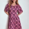 Louisa Short Jersey Dress Pink Lemonade, Bloom Mosaic Louisa Short Jersey Dress Pink Lemonade, Bloom Mosaic
