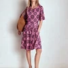 Louisa Short Jersey Dress Pink Lemonade, Bloom Mosaic Louisa Short Jersey Dress Pink Lemonade, Bloom Mosaic