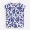 Louisa Slub T-Shirt Blue Tigers Paradise Placement Louisa Slub T-Shirt Blue Tigers Paradise Placement