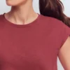 Louisa Slub T-Shirt Earth Red Louisa Slub T-Shirt Earth Red