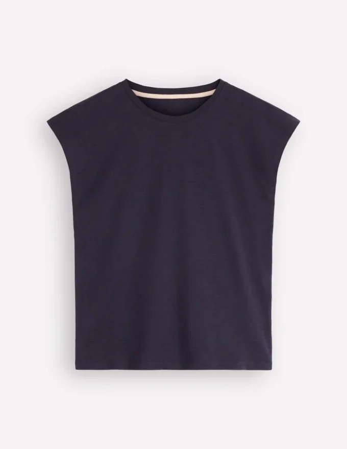 Louisa Slub T-Shirt Navy Louisa Slub T-Shirt Navy