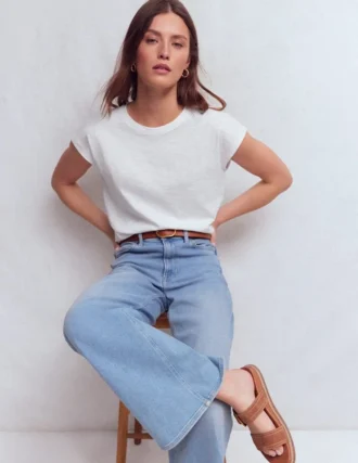 Louisa Slub T-Shirt White
