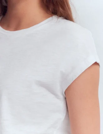 Louisa Slub T-Shirt White