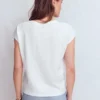 Louisa Slub T-Shirt White Louisa Slub T-Shirt White