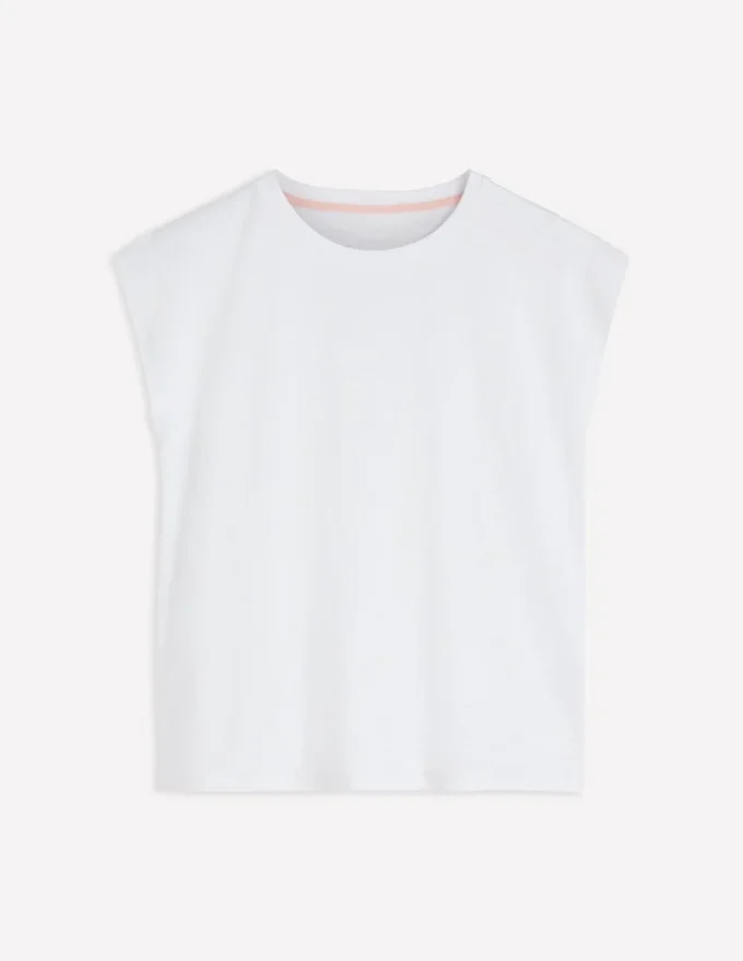 Louisa Slub T-Shirt White Louisa Slub T-Shirt White