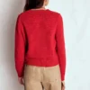 Lucy Chunky Cotton Cardigan Merida Red Lucy Chunky Cotton Cardigan Merida Red