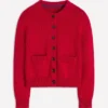 Lucy Chunky Cotton Cardigan Merida Red Lucy Chunky Cotton Cardigan Merida Red