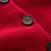 Lucy Chunky Cotton Cardigan Merida Red Lucy Chunky Cotton Cardigan Merida Red