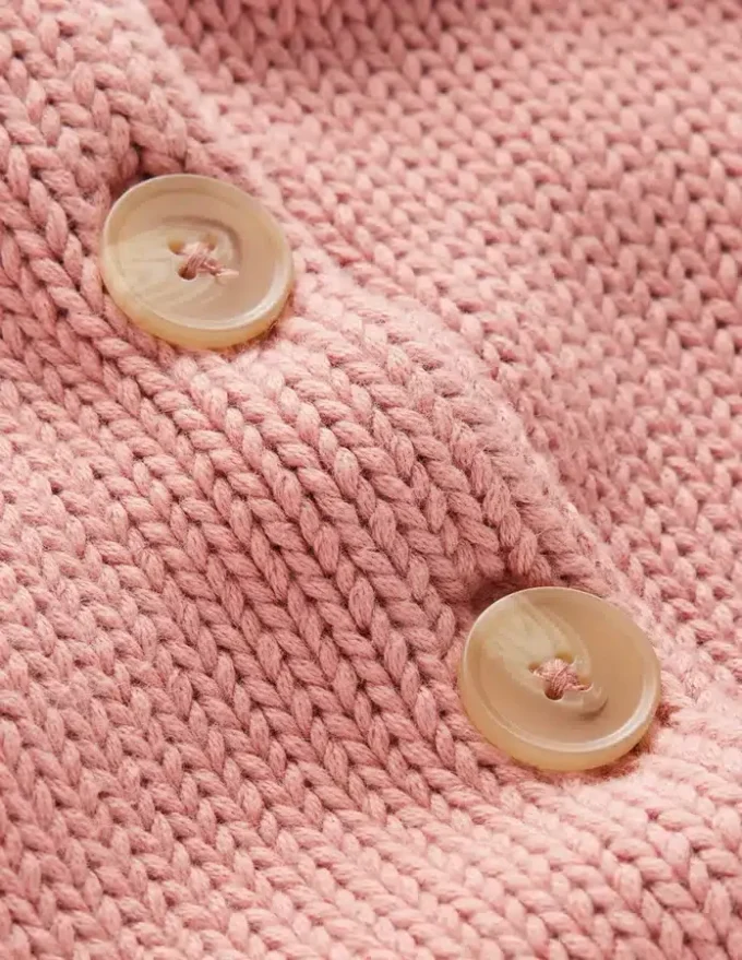 Lucy Chunky Cotton Cardigan Pink Lucy Chunky Cotton Cardigan Pink