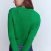 Lucy Chunky Cotton Cardigan Rich Emerald