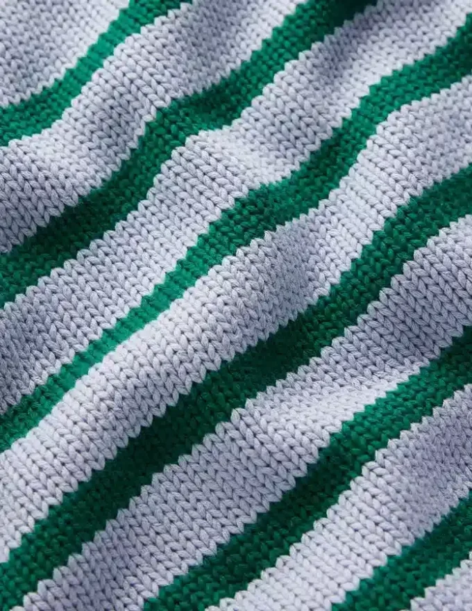 Lucy Chunky Cotton Sweater Blue/ Green Lucy Chunky Cotton Sweater Blue/ Green