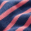 Lucy Chunky Cotton Sweater Blue, Pink Stripe Lucy Chunky Cotton Sweater Blue, Pink Stripe