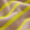 Lucy Chunky Cotton Sweater Camel Melange, Neon Stripe Lucy Chunky Cotton Sweater Camel Melange, Neon Stripe