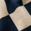 Lucy Cotton Vest Camel / Navy Check Lucy Cotton Vest Camel / Navy Check