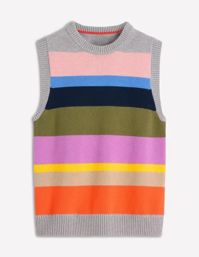 Lucy Cotton Vest Multi, Rainbow Lucy Cotton Vest Multi, Rainbow