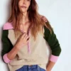 Lucy Half-zip Sweater Chinchilla Melange, Green Fir Lucy Half-zip Sweater Chinchilla Melange, Green Fir