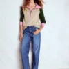 Lucy Half-zip Sweater Chinchilla Melange, Green Fir Lucy Half-zip Sweater Chinchilla Melange, Green Fir