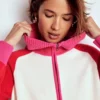 Lucy Half-zip Sweater Warm Ivory, Red Lucy Half-zip Sweater Warm Ivory, Red