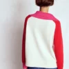 Lucy Half-zip Sweater Warm Ivory, Red Lucy Half-zip Sweater Warm Ivory, Red