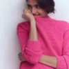 Lucy Oversized Cotton Jumper Pink Peony Lucy Oversized Cotton Jumper Pink Peony