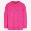 Lucy Oversized Cotton Jumper Pink Peony Lucy Oversized Cotton Jumper Pink Peony