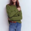 Lucy Oversized Cotton Jumper Promenade Green Lucy Oversized Cotton Jumper Promenade Green