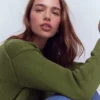 Lucy Oversized Cotton Jumper Promenade Green Lucy Oversized Cotton Jumper Promenade Green