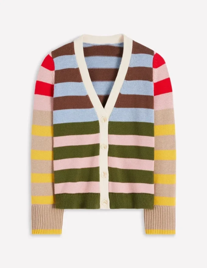 Lucy Relaxed Cotton Cardigan Multi Hotch Lucy Relaxed Cotton Cardigan Multi Hotch