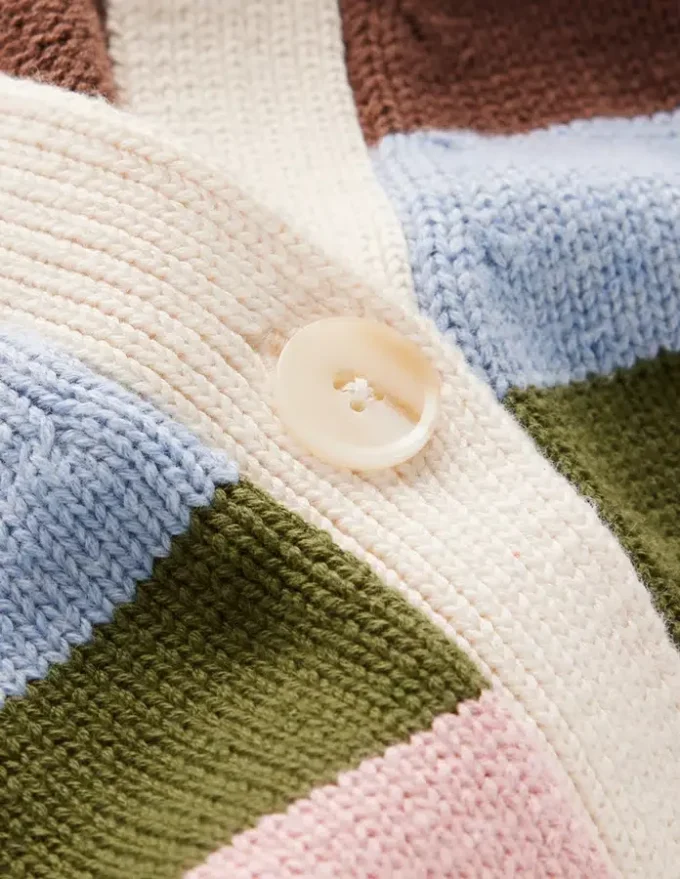 Lucy Relaxed Cotton Cardigan Multi Hotch Lucy Relaxed Cotton Cardigan Multi Hotch