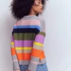 Lucy Relaxed Cotton Sweater Mutli, Rainbow Lucy Relaxed Cotton Sweater Mutli, Rainbow